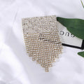 Alloy Full Rhinestone Tassel Brooch Pin For Garment Decoration view 6