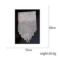 Alloy Full Rhinestone Tassel Brooch Pin For Garment Decoration view 5