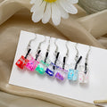 Cute Acrylic Resin Flower Drink Bottle Drop Hook Stud Summer Fresh Women's Fashion Earrings view 1