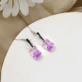 Cute Acrylic Resin Flower Drink Bottle Drop Hook Stud Summer Fresh Women's Fashion Earrings view 3