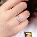 European Princess Cut Zircon Engagement Ring For Women, Inlaid Bridal Wedding Finger Ring view 3