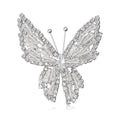 Alloy Rhinestone Butterfly Brooch Pin For Suits And Dresses view 2