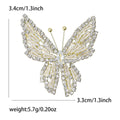 Alloy Rhinestone Butterfly Brooch Pin For Suits And Dresses view 4