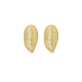 Elegant Mini Gold Alloy Leaf Stud Earrings For Women, Simple Metal Leaf Daily Commute Earrings view 5