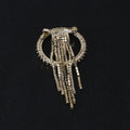 Alloy Circle Tassel Brooch For Women's Fashion Clothing view 3
