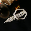 Alloy Geometric Long Tassel Brooch For Fashion Apparel Decoration view 4