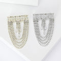 Alloy Rhinestone Geometric Tassel Brooch Pin For Fashion Collar Accessories view 1