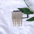 Alloy Rhinestone Long Tassel Brooch For Statement Lapel Decoration view 2