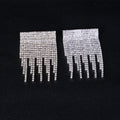 Alloy Rhinestone Long Tassel Brooch For Statement Lapel Decoration view 4