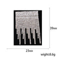 Alloy Rhinestone Long Tassel Brooch For Statement Lapel Decoration view 5