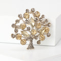 Metal Alloy Rhinestone Money Tree Brooch For Lapels And Scarves view 3
