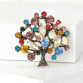 Metal Alloy Rhinestone Money Tree Brooch For Lapels And Scarves view 4