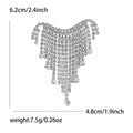 Luxury Alloy Rhinestone Chain Brooch For Women's Suit And Cardigan view 4