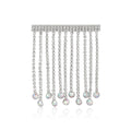 Metal Alloy Tassel Chain Brooch Pin For Trendy Suit Styling view 2