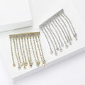 Metal Alloy Tassel Chain Brooch Pin For Trendy Suit Styling view 3