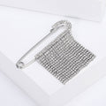 Alloy Rhinestone Tassel Brooch Pin For Cardigan Shawl And Suit Lapels view 4