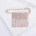 Alloy Rhinestone Tassel Brooch Pin For Cardigan Shawl And Suit Lapels view 2