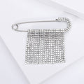 Alloy Rhinestone Tassel Brooch Pin For Cardigan Shawl And Suit Lapels view 5