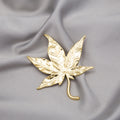 European American Vintage Maple Leaf Tree Leaf Brooch Fashion Suit Pin Clothing Badge view 4