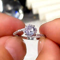 Creative Flower Zircon Ring For Women, Japanese Korean Fashion Business Party Jewelry view 4