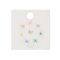 Korean Colorful Enamel Starfish Stud Set For Women Cute Mini Alloy Silver Needle Fashion Earrings view 4