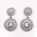European American Long Tassel AAA Zircon Earrings Fashion Versatile Dangle Earrings For Women view 4