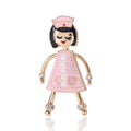 Alloy Enamel Cartoon Nurse Brooch Pin For Women's Apparel Accessories view 1