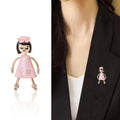 Alloy Enamel Cartoon Nurse Brooch Pin For Women's Apparel Accessories view 2