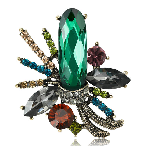 Alloy Rhinestone Brooch Pin Shawl Buckle For Sweaters And Scarves