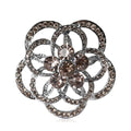 Alloy Rhinestone Flower Brooch For Suits Cardigans And Coats view 5