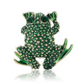 Alloy Enamel Frog Brooch Pin For Suits And Cardigans view 5