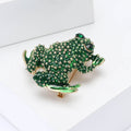 Alloy Enamel Frog Brooch Pin For Suits And Cardigans view 2
