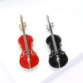 Alloy Enamel Violin Brooch Pin For Collar And Clothing Decoration view 4