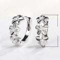 Sweet Small Flower Zircon Ear Cuff Earrings For Women, Korean Japanese Fashion Floral Accessory view 4