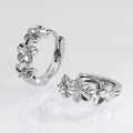Sweet Small Flower Zircon Ear Cuff Earrings For Women, Korean Japanese Fashion Floral Accessory view 5