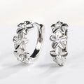 Sweet Small Flower Zircon Ear Cuff Earrings For Women, Korean Japanese Fashion Floral Accessory view 2