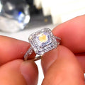 European American Women's Four Prong White Gold Plated Zircon Wedding Ring Fashion Jewelry view 1