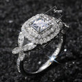 Elegant Bowknot Zircon Ring For Women, Engagement Wedding Fashion Finger Jewelry view 5