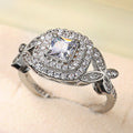 Elegant Bowknot Zircon Ring For Women, Engagement Wedding Fashion Finger Jewelry view 3