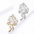 Alloy Rhinestone Bouquet Brooch Pin For Women Coats And Suits view 4