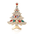 Alloy Rhinestone Christmas Tree Brooch For Women's Suit And Coat view 5
