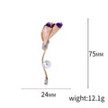 Alloy Elegant Brooch Pin For Coats Jackets And Creative Decoration view 5