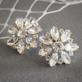 European American Fashion Flower Shape Stud Earrings High Quality Women's Jewelry view 2