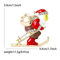 Alloy Christmas Brooch Cute Holiday Lapel Pin Gift Accessory view 5