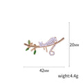 Painted Metal Cat Brooch Pin For Cute Student Lapel Accessories view 5