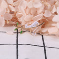 Painted Metal Cat Brooch Pin For Cute Student Lapel Accessories view 2