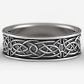 Vintage Blackened Totem Animal Pattern Ring, Unisex Personalized European Finger Ring view 3