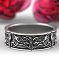 Vintage Blackened Totem Animal Pattern Ring, Unisex Personalized European Finger Ring view 1