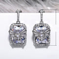 Fashion Butterfly Drop Earrings In Platinum Plated Copper With Cubic Zirconia For Women view 5