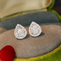 Sparkling Pear Shape Teardrop Zircon Stud Earrings For Women, Korean Sweet Fashion Ear Jewelry view 3